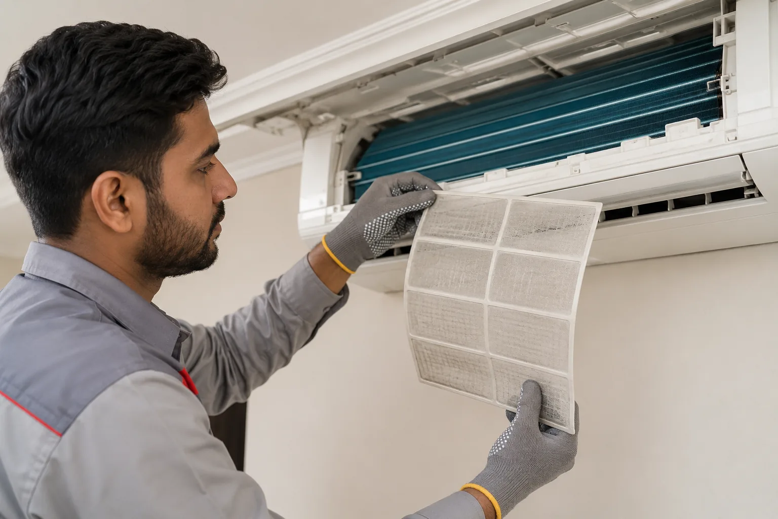 AC Technician work example
